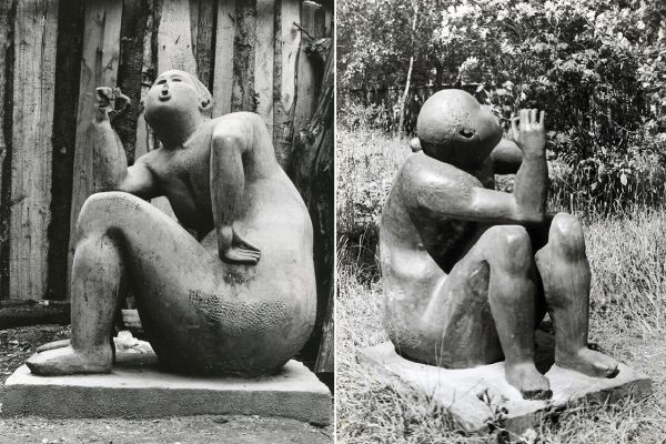 Вячеслав Клыков. Курящая, 1968. Бетон