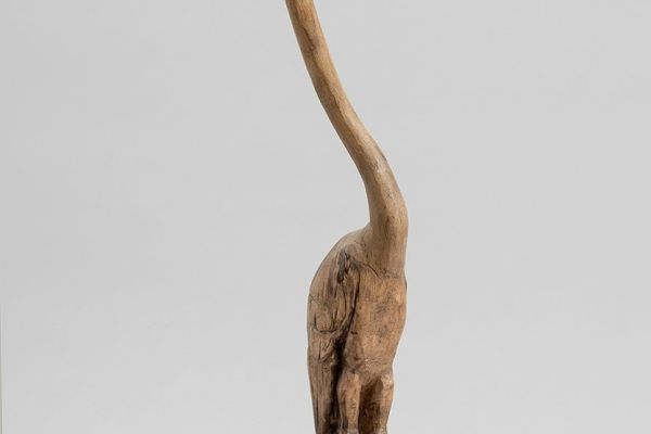 Алексей Цветков. Цапля, 1995. Дерево, 70х20х18 см