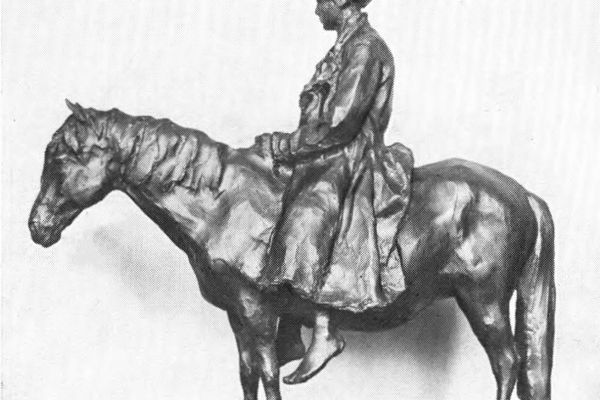 Владимир Домогацкий. Мальчик на лошади, 1904. Гипс тонированный, 49х20х48 см. Государственная Третьяковская галерея, Москва. 