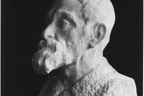 Владимир Домогацкий. Портрет философа Льва Шестова, 1917. Мрамор, 55,5х32х36 см. Государственная Третьяковская галерея, Москва