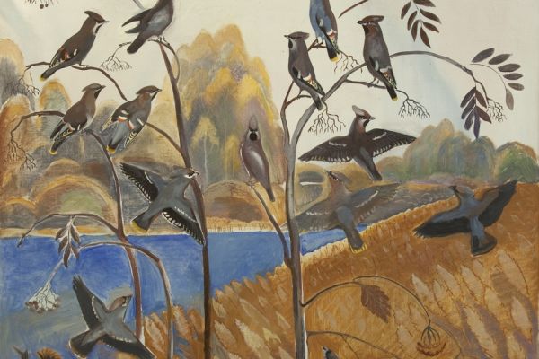 Александр Белашов. Свиристели, 1989. Масло. Фото из архива А.А. Белашова 