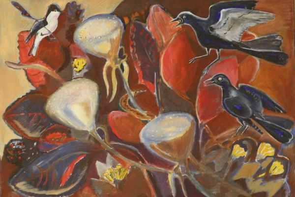 Александр Белашов. Птицы Индии, 1998. Холст, масло. Из архива А.А. Белашова