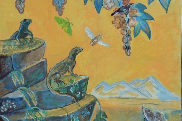 Александр Белашов. Ящерицы Индии, 1998. Холст. масло. Из архива А.А. Белашова