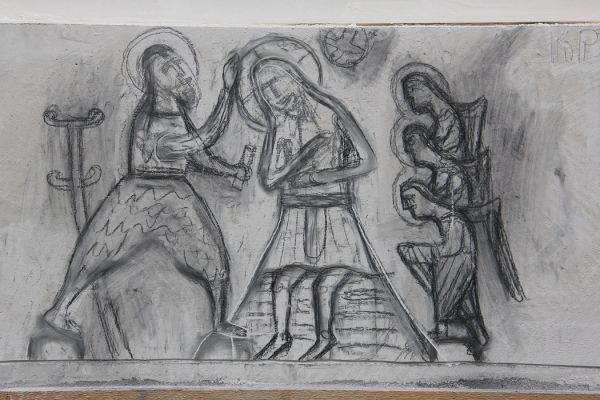 Анатолий Комелин. Крещение. Рисунок на камне, 2005-2023. Фото из архива А. Комелина